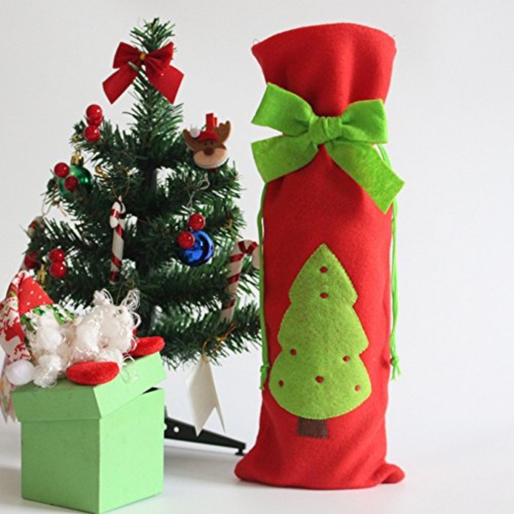 3pcs Santa Claus Wine Bottle Cover bags - Picture 3 of 7